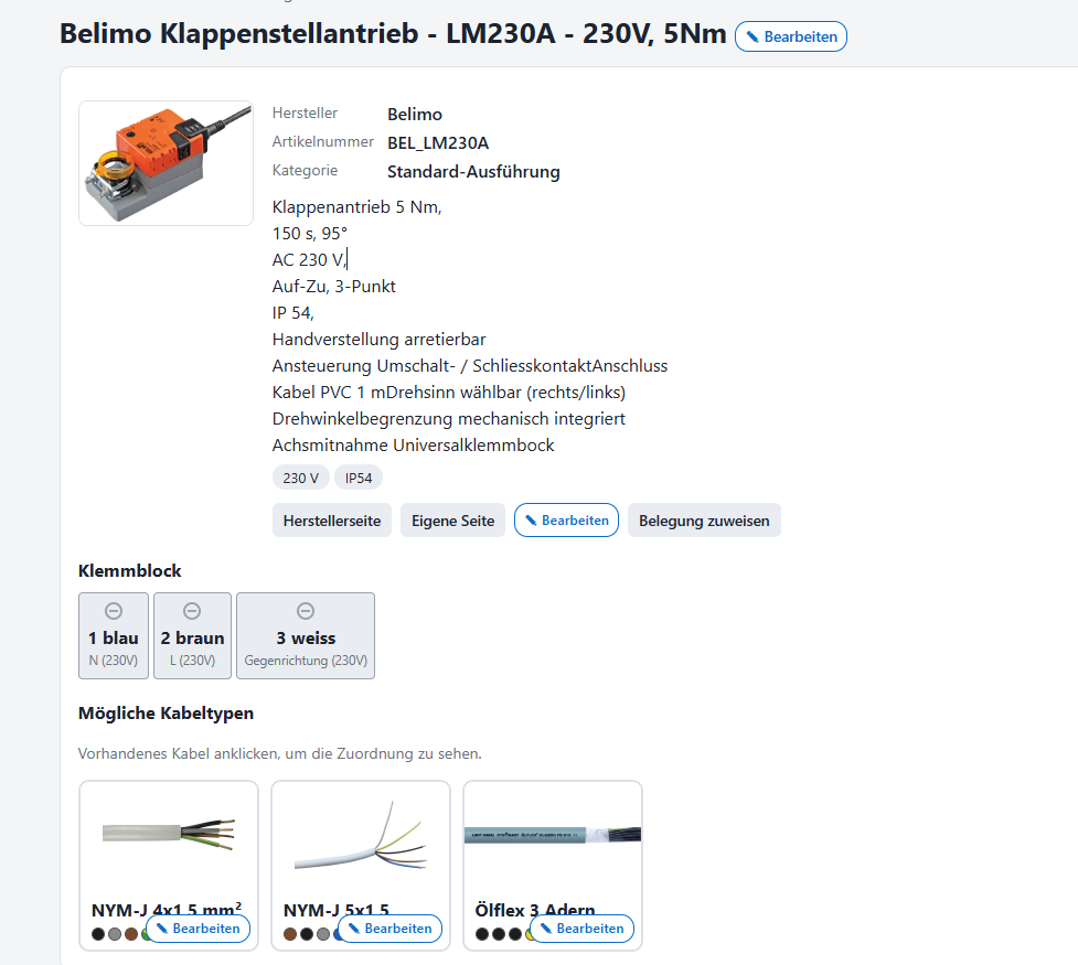 Vorschau Verdrahtungs-Standard